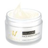 Crema Hidratante Facial Con Colágeno, Crema De Noche Antieda