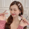 EZ PEACH Non-marking Bangs Clips, Tortoise Shell Style, 4 Pieces,