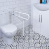 Aidapt Foldable Wall Mounted Safety Support Rail with Adjustable Leg,Grab