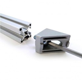 KINETIK MSystem® Angle Connector 45 Degrees 30 x 30 Profile Connector Nut 8 Mounting Material Aluminium Coloured Varnished Connector Aluminium Profile 30 x 30 Compatible with Bosch Rexroth Profile