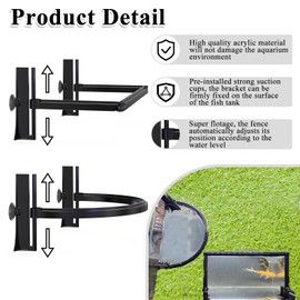 Aquarium Floating Plant Barrier, Floating Plant Corral Self Adjusts to Water Level Fish Tank Plant Fence Keeps The Floaters Away from The Filter