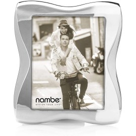 Nambe Bella Collection Picture Frame, Holds One 8" x 10" Photo - Silver