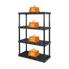 Gracious Living 4 Shelf Unit, Heavy-Duty Shelving Storage Rack for