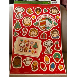 Unbranded CHRISTMAS 26 WINDOW CLING DECORATIONS, PEANUTS, NEW.