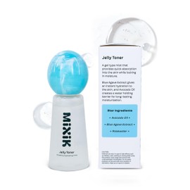 MIXIK Jelly Toner Spray for Face - Skincare Face Mist, Alcohol-Free Facial Spray Toner for Hydrating, Made of Rose Water, Avocado Oil, Blue Agave Extract (80 ml (2.7 fl oz) Full Size, 1, Count)