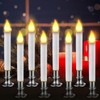 Baquler 8 Pcs Christmas LED Window Candles with Sensor Dusk