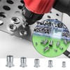 165 Pcs Rivet Nuts Set, Threaded Insert Nutsert, M3 M4