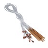 12pcs Afghan Rug Crochet Hook Handicraft Carbonized Bamboo Tunisian Crochet
