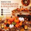 120-Piece Fall Harvest Decor Set with Artificial Mini Pumpkins and