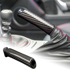 AIRSPEED Toyota 86 ZN6 Subaru BRZ ZC6 2013-2020 Exclusive Accessory Interior Parts Carbon Fiber Grip Handle Lever Brake Cover Subaru BRZ Toyota 86 Scratch Prevention Stylish Custom Dress-Up