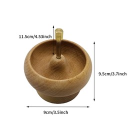 Faderr Bead Spinner, Wooden Bead Spinner DIY Making Beads Spinner Kit Jewellery Bracelet Beads Spinner with Needle DIY Beads Devices Set for Craft Bead Supplies
