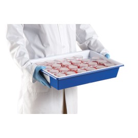 Heathrow Scientific Urine Sample Collection Tray, Holds 24 Specimen Cups, Lightweight, Stackable