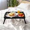 Mayyol Breakfast Bed Tray for Eating - Height Adjustable Raised