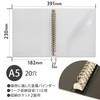 キョクトウ バインダー FOBCOOP 20穴 A5 クリア LN42T