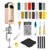 FASTTOBUY Leather Stitching Pony Sewing Pony with 56 PCS Sewing