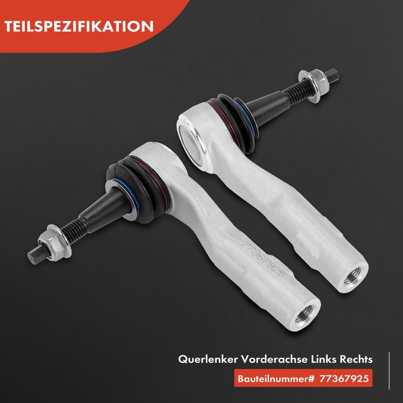 Frankberg 2 x Tie Rod End Front Axle Outer Compatible