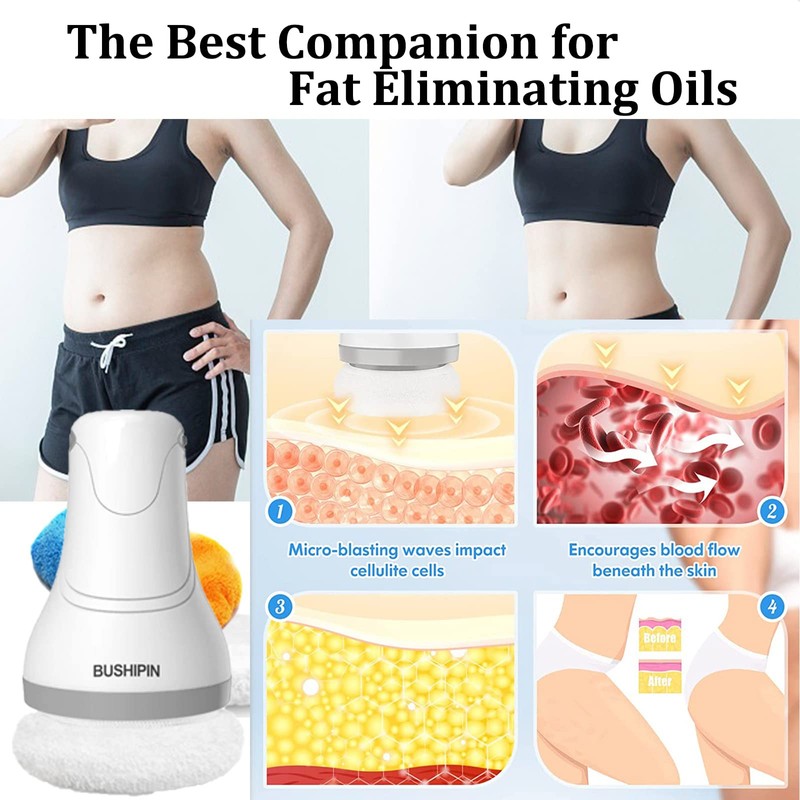 Body Sculpting Machine Electric Cellulite Massager 6 Pads, Handheld Full