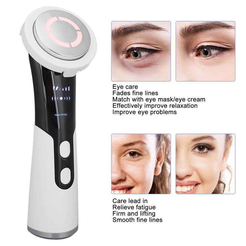 Facial Massage Cleansing Skin Rejuvenation Machine Adjustable Red Blue Light