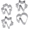 Westmark Ausstechformen-Set, Verschiedene Motive, Rostfreier Edelstahl, Tassenkekse, 4-tlg., Silber, 31962260