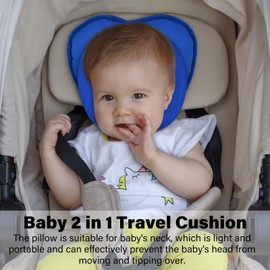 XIGGA U-Shaped Banana-Shaped Two-in-One Pillow for Infant Travel Car Seat, Used to Support and Protect Your Baby Sleeping Strollers Pillows