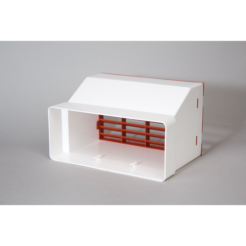 NaplesUK 220mm x 90mm Megaduct Flat Channel Ducting Double Airbrick
