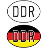 Daged DDR East Germany Sticker Car Foreign License Plate Set