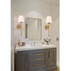 Bsmathom Wall Sconces Sets of 2, Hardwired Classic Brushed Brass