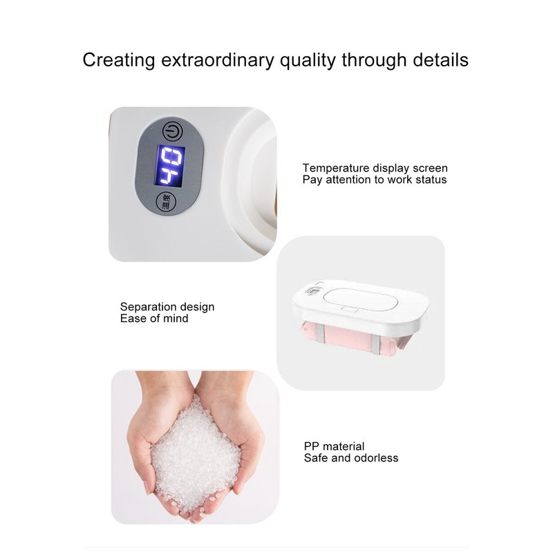Compact Wipes Warmer Portable Wipe Warmer Baby Wet Wipes Dispenser