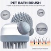 Multi-Functional Shower & Shampoo Massage Brush with Built-in Dispenser,Bristles Soft