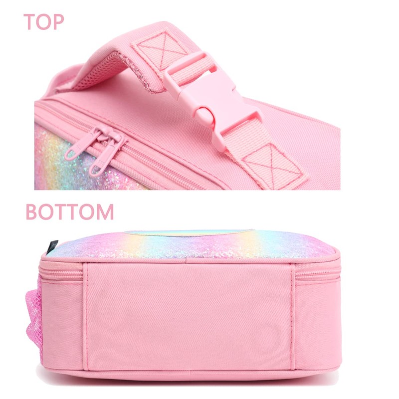 FlowFly Kids Lunch box Insulated Soft Bag Mini Cooler Back