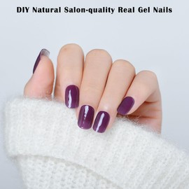 26PCS Semi-Cured Gel Nail Strips Transparent Adhesive Semi Cured Gel Nail Stickers Waterproof Gel Nail Wraps Stickers Long Lasting Semicured Gel Nail Strips Salon-Quality Gel Wraps for Nails (3247)