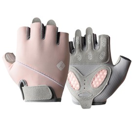 YIDATIKER Workout Gloves for Men/Women - Anti-Slip Gym Gloves with Breathable Padding for Weightlifting, Cross Training & Fitness (Pink, Medium)
