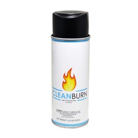 CleanBurn High Heat Stove Paint - Ideal for Stoves, High Temp Black Spray Paint with Flat Finish