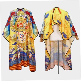 Beavorty Hair Stylist Cape Large Size Chinese Decorative Style Robe Design for Barber Shop Home