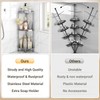 ELYKEN Corner Shower Caddy Standing, 3 Tier Rustproof Metal Shower