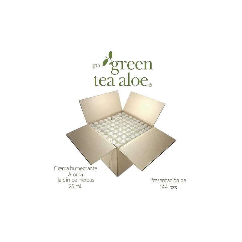 Crema Humectante 25 ml Green Tea Aloe, Amenidades Hoteleras, 144