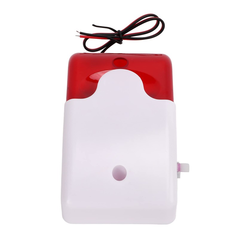 Luqeeg - Flash Siren with Cable, Red Flashing Light Siren,