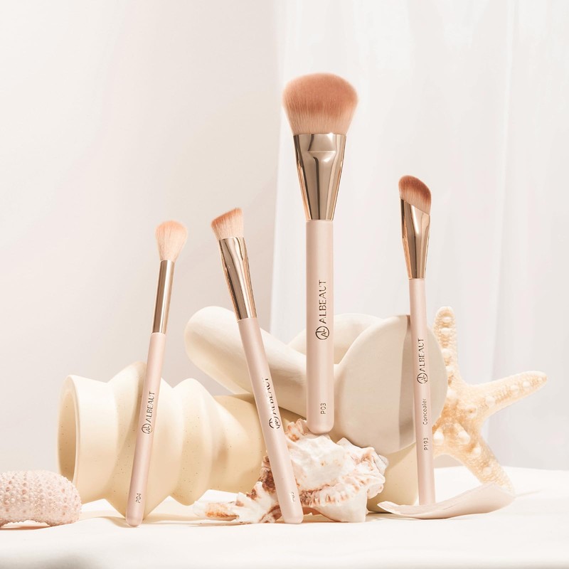 Liquid Blush Brush Angled for Cheek Makeup,Cream Foundation Contour Bronzer