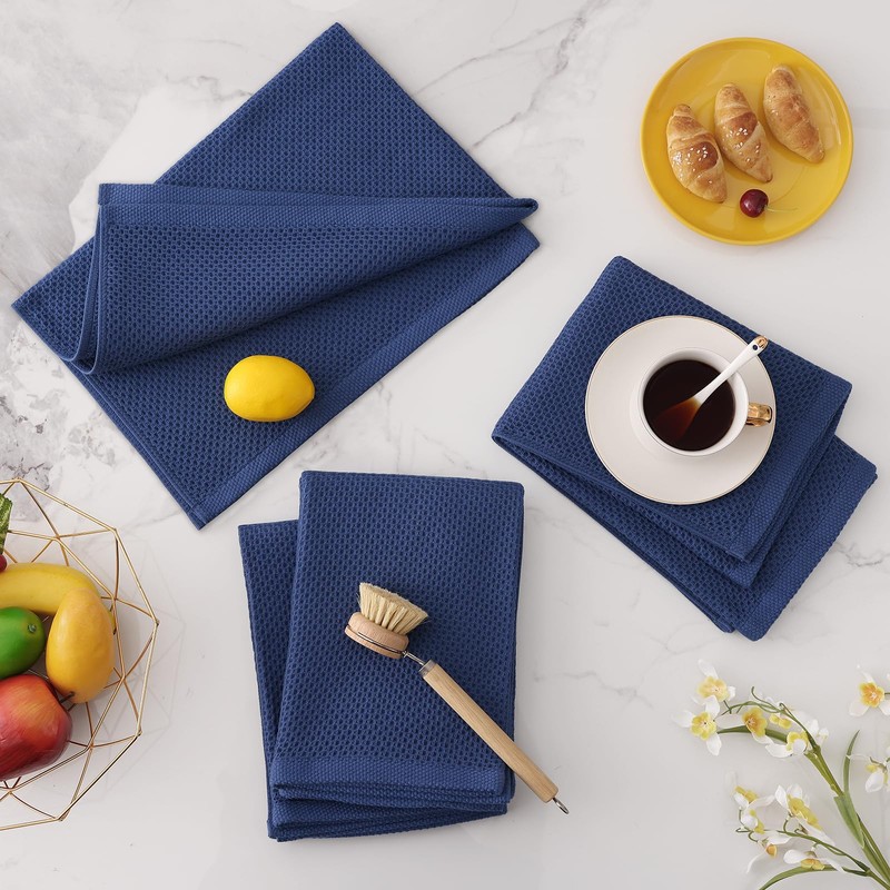 Homaxy Homaxy 100% Cotton Oversized Waffle Weave Kitchen Dish Towels,