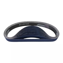 Norton Blue Fire 1" x 24" Abrasive Sanding Belts 80 Grit Zirconia Alumina 10pk