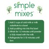 Simple Mixes Natural Instant Pudding & Pie Filling Mix, Healthy