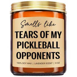 Younift Tears of My Pickleball Opponents Candle, Pickleball Gifts, Pickleball Accessories, Christmas Gifts for Pickleball Lovers, Pickleball Gifts for Men, Women, Dad, Mom, Funny Pickle Ball Gifts