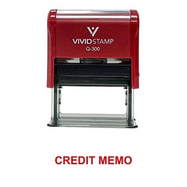 Credit Memo Office Stamp (Red Ink) - Large