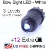 Generic Compound Bow Sight Light White LED 3-Levels Adjustable 3/8-32