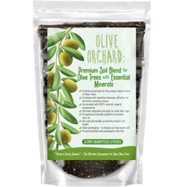 GARDENWISE Organic Olive Tree Potting Mix – Fast-Draining, Nutrient-Rich Soil for Indoor & Outdoor Olive Trees – Mediterranean Plant Care – Long-Lasting Formula (2 QUARTS)