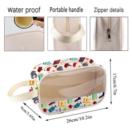 CMNIM Postal Worker Gift Mail Carrier Clear Makeup Bag for Women Mailman Gifts Thank You Gift for Postal Worker Cosmetic Bags (25826 Postal Worker Bag)