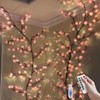 Gresonic Cherry Blossoms Willow Vine Wall Decoration - 48 LEDs