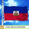 Haiti Flag 3 X 5 Ft,Canvas Header and Double Stitched