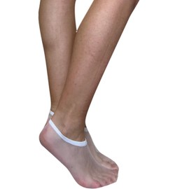 Sheerly touch-ya, Sheer Foot Sock, 12 Pairs, Made In Taiwan (White)