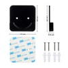 4 Pack Black Shower Curtain Rod Holder for Wall Mount